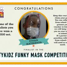 Funky face mask competition finalist