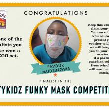 Funky face mask competition finalist