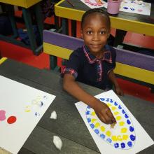 Painting Easter eggs