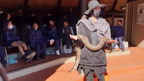 Grade 2s went on a day trip to the Crocodile and Reptile Park