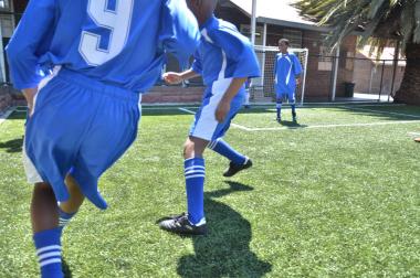 Soccer action