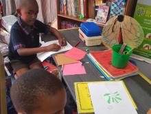 Creating beautiful flowers from gummed paper