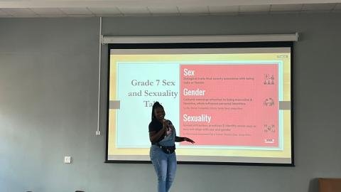 Ms Beauty Ngobeni from Senzakwenzeke Child and Youth Care Organisation